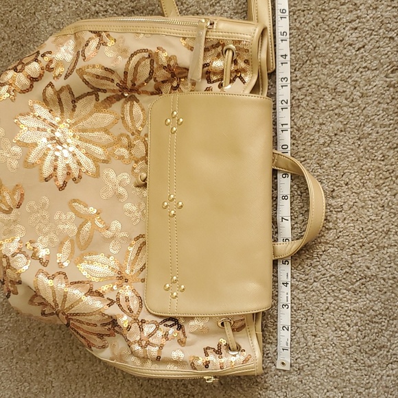 New! Joan Boyce sequined backpack bag with detachable straps - Picture 5 of 6